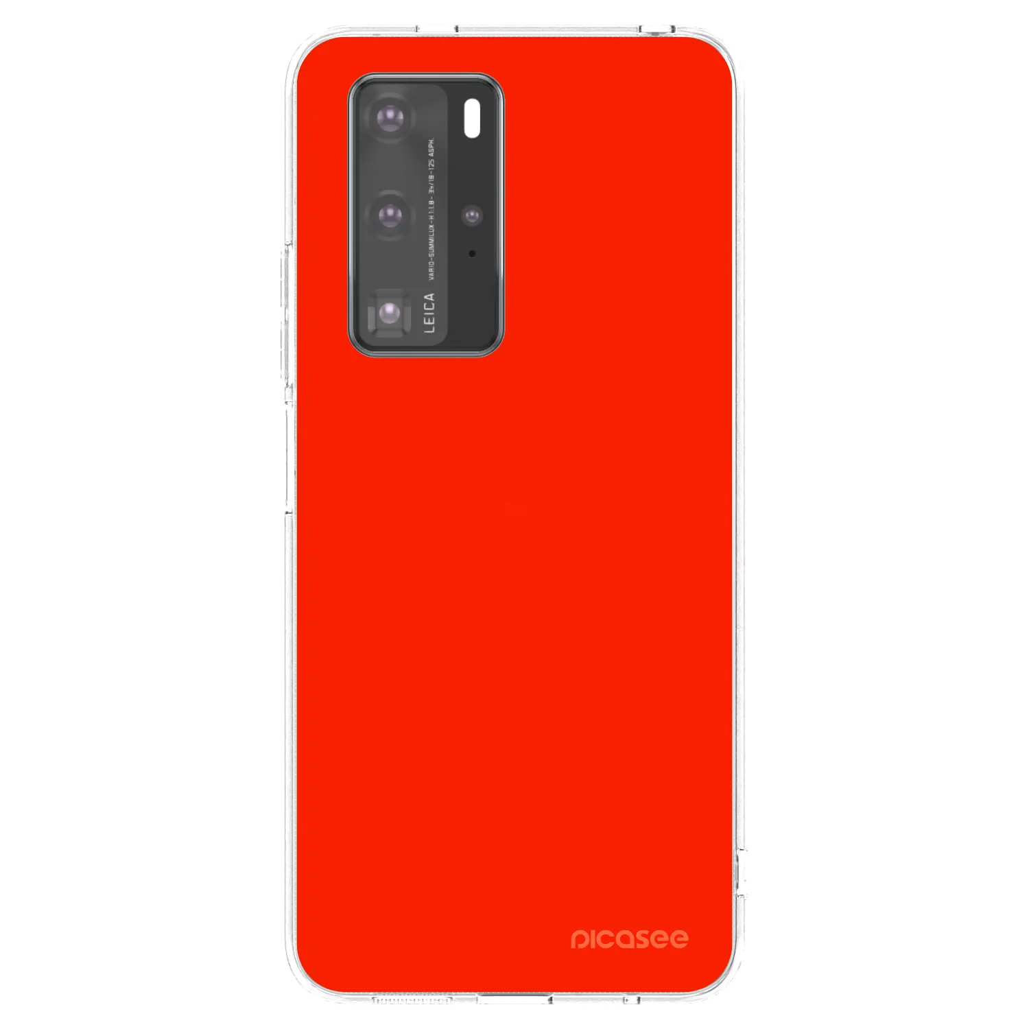 Picasee silikonový průhledný obal pro Huawei P40 Pro - Maranello Red