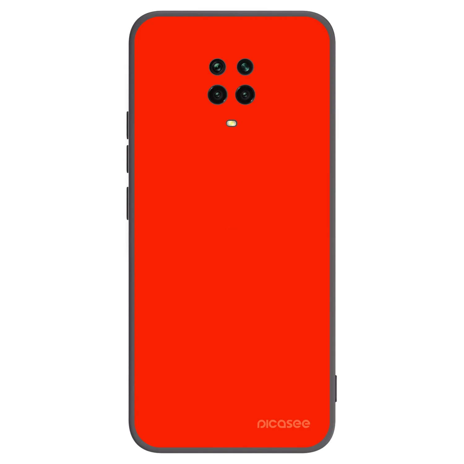 Picasee silikonový černý obal pro Xiaomi Redmi Note 9 Pro - Maranello Red