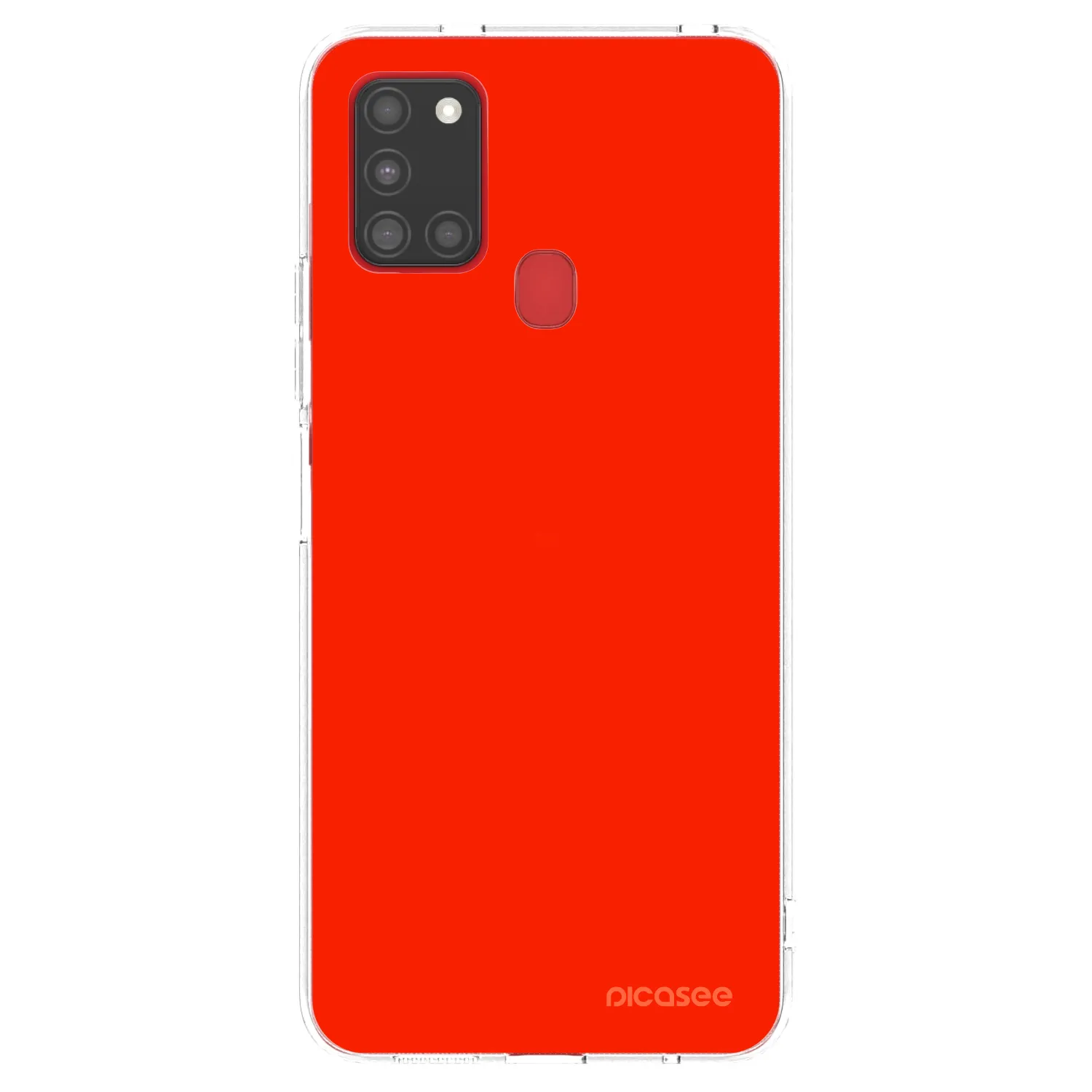 Picasee silikonový průhledný obal pro Samsung Galaxy A21s - Maranello Red