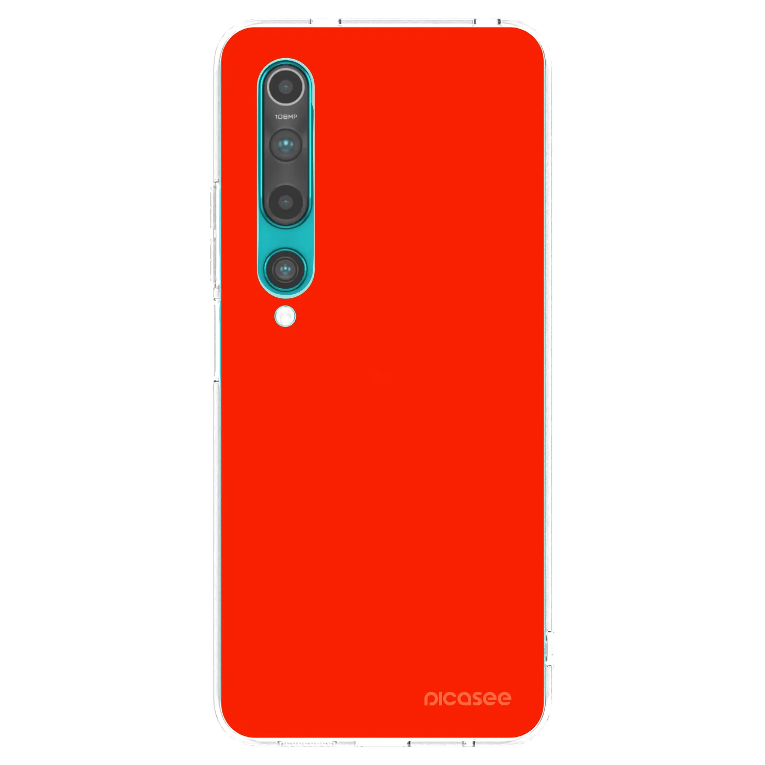 Picasee silikonový průhledný obal pro Xiaomi Mi 10 - Maranello Red