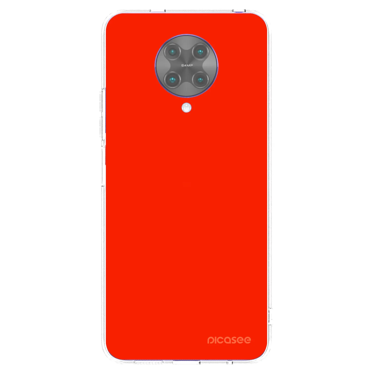 Picasee silikonový průhledný obal pro Xiaomi Poco F2 Pro - Maranello Red