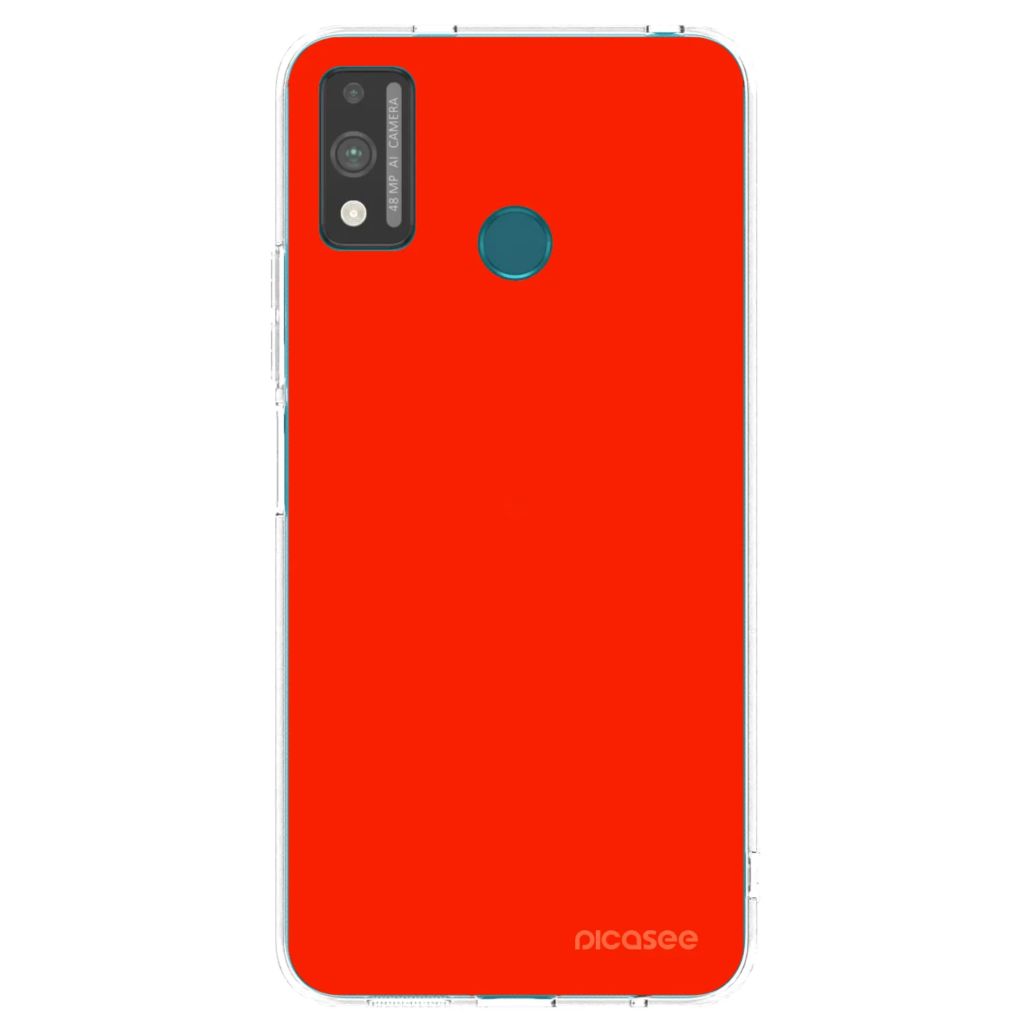 Picasee silikonový průhledný obal pro Honor 9X Lite - Maranello Red