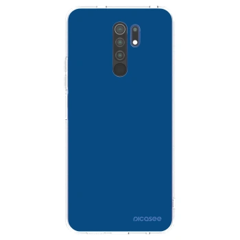 Picasee silikonový průhledný obal pro Xiaomi Redmi 9 - Navy Blue