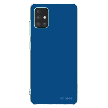 Picasee silikonový průhledný obal pro Samsung Galaxy M51 M515F - Navy Blue