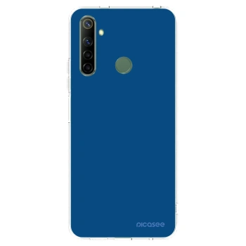 Picasee silikonový průhledný obal pro Realme 6i - Navy Blue