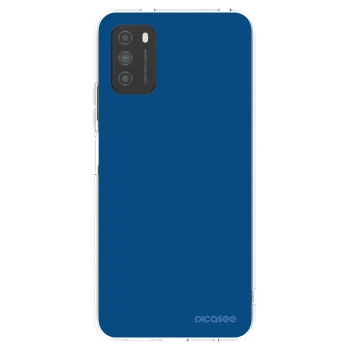 Picasee silikonový průhledný obal pro Xiaomi Poco M3 - Navy Blue