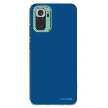 Picasee silikonový průhledný obal pro Xiaomi Redmi Note 10 Pro - Navy Blue