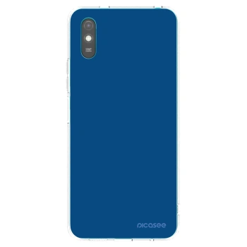 Picasee silikonový průhledný obal pro Xiaomi Redmi 9AT - Navy Blue