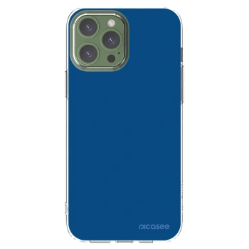 Picasee silikonový průhledný obal pro Apple iPhone 13 Pro Max - Navy Blue