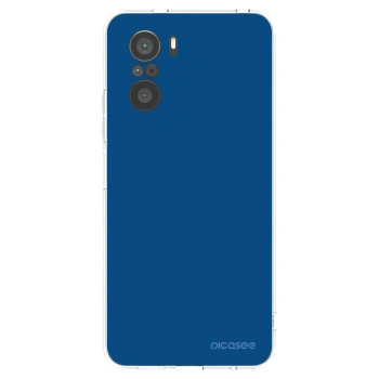 Picasee silikonový průhledný obal pro Xiaomi Poco F3 - Navy Blue