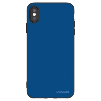 Picasee silikonový černý obal pro Apple iPhone XS Max - Navy Blue