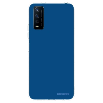 Picasee silikonový průhledný obal pro Vivo Y11s - Navy Blue