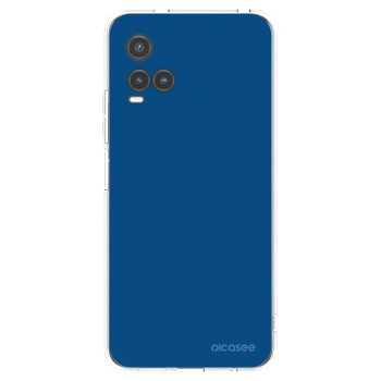 Picasee silikonový průhledný obal pro Vivo Y33s - Navy Blue