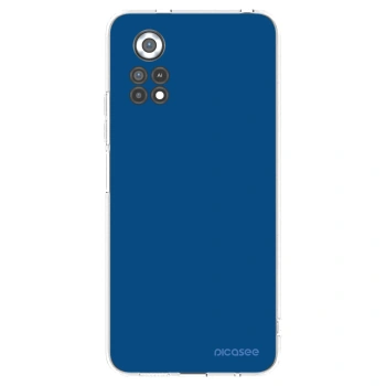Picasee silikonový průhledný obal pro Xiaomi Poco X4 Pro 5G - Navy Blue
