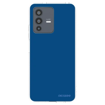 Picasee silikonový průhledný obal pro Vivo V23 5G - Navy Blue