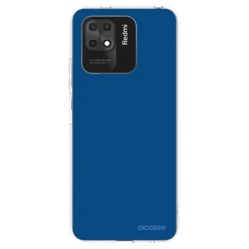Picasee silikonový průhledný obal pro Xiaomi Redmi 10C - Navy Blue