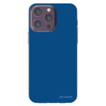 Picasee silikonový průhledný obal pro Apple iPhone 14 Pro Max - Navy Blue