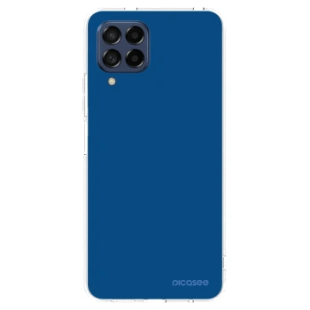 Picasee silikonový průhledný obal pro Samsung Galaxy M53 5G - Navy Blue