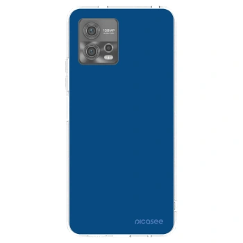 Picasee silikonový průhledný obal pro Motorola Moto G72 - Navy Blue