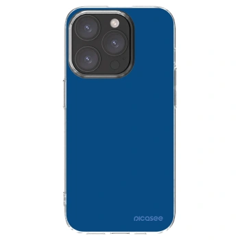 Picasee silikonový průhledný obal pro Apple iPhone 15 Pro - Navy Blue