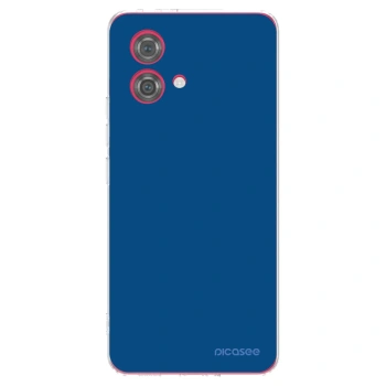Picasee silikonový průhledný obal pro Motorola Moto G84 5G - Navy Blue