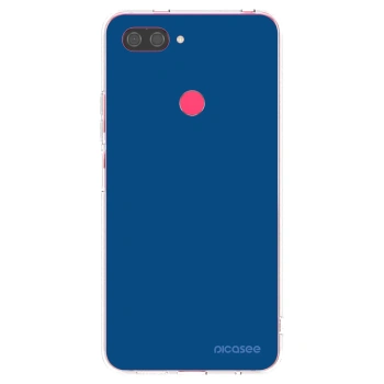 Picasee silikonový průhledný obal pro Xiaomi Mi 8 Lite - Navy Blue
