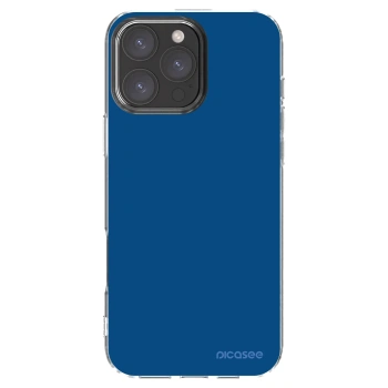 Picasee silikonový průhledný obal pro Apple iPhone 16 Pro Max - Navy Blue