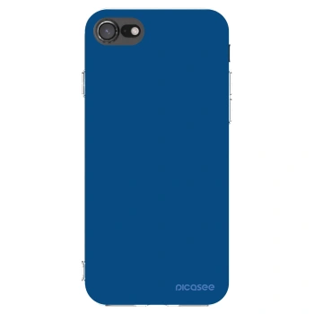Picasee silikonový průhledný obal pro Apple iPhone 7 - Navy Blue
