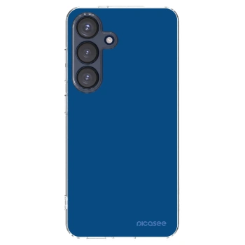 Picasee silikonový průhledný obal pro Samsung Galaxy S25 5G - Navy Blue