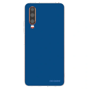 Picasee silikonový průhledný obal pro Huawei P30 - Navy Blue