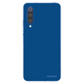 Picasee silikonový průhledný obal pro Xiaomi Mi 9 SE - Navy Blue