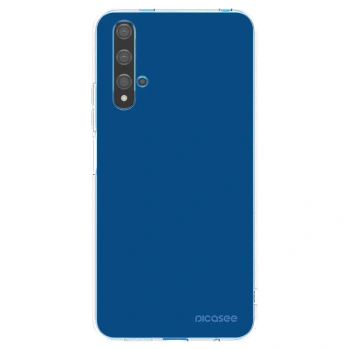 Picasee silikonový průhledný obal pro Huawei Nova 5T - Navy Blue