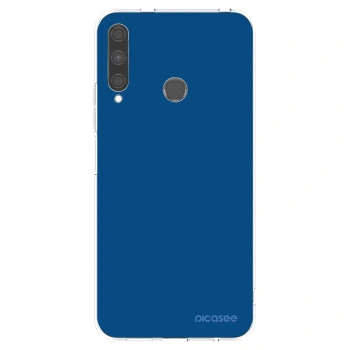 Picasee silikonový průhledný obal pro Huawei P40 Lite E - Navy Blue