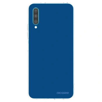 Picasee silikonový průhledný obal pro Samsung Galaxy A30s A307F - Navy Blue