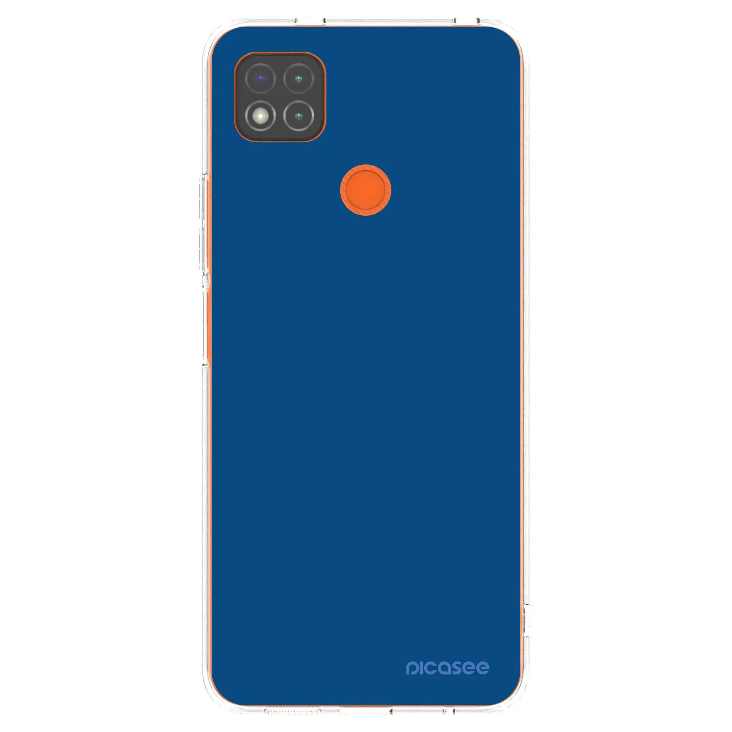 Picasee silikonový průhledný obal pro Xiaomi Redmi 9C - Navy Blue