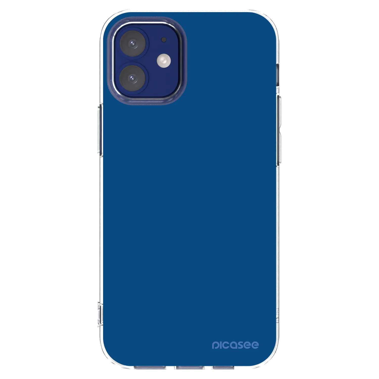 Picasee silikonový průhledný obal pro Apple iPhone 12 mini - Navy Blue