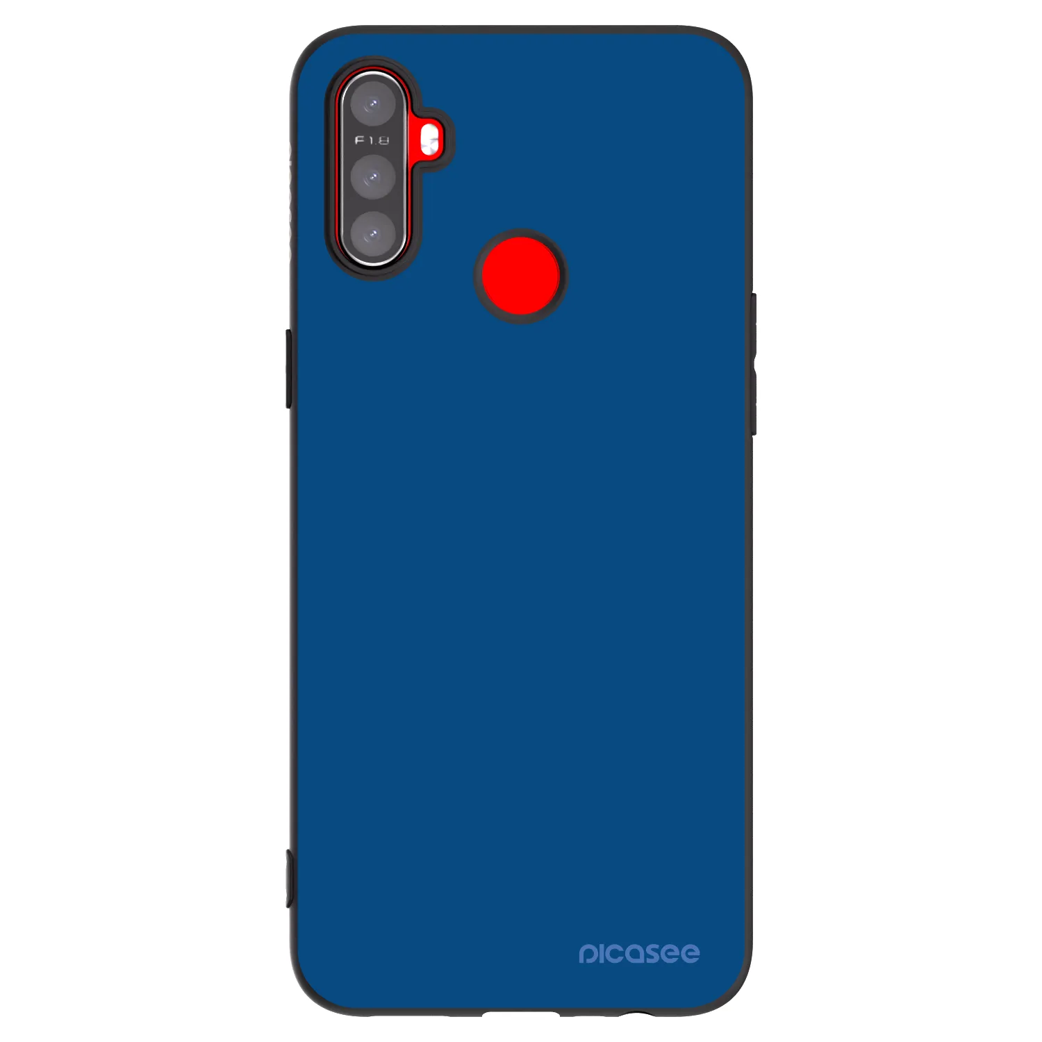 Picasee silikonový černý obal pro Realme C3 - Navy Blue