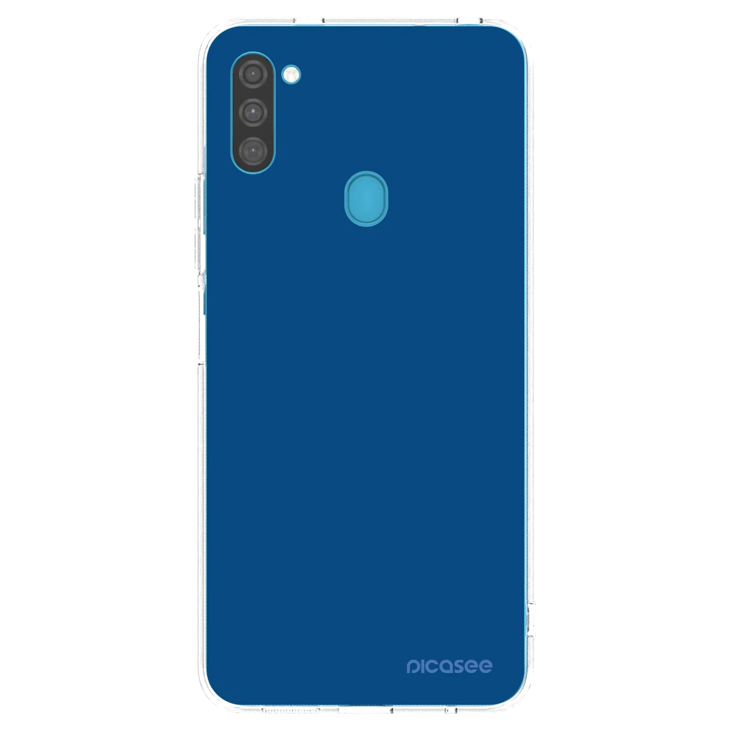 Picasee silikonový průhledný obal pro Samsung Galaxy M11 - Navy Blue