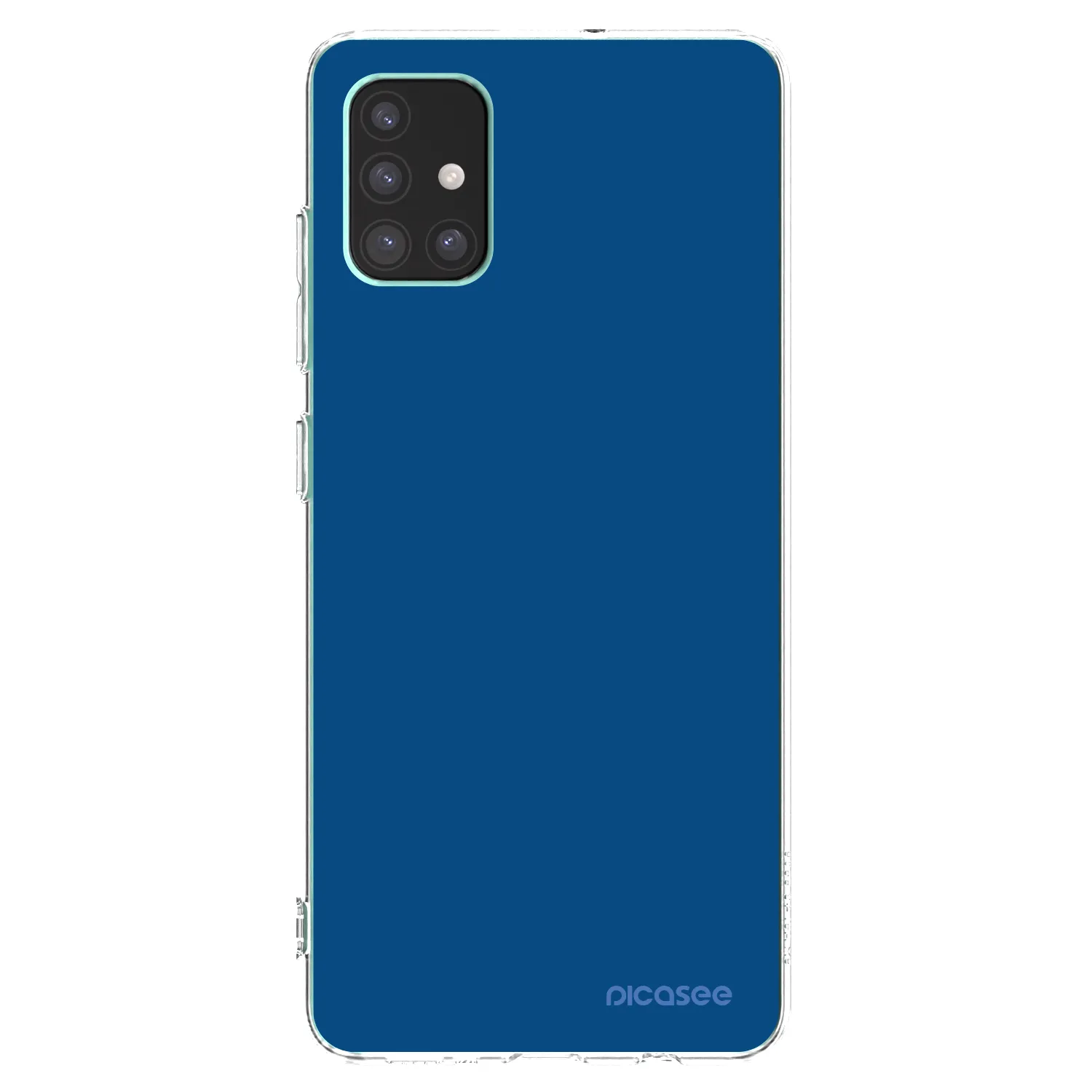 Picasee silikonový průhledný obal pro Samsung Galaxy M51 M515F - Navy Blue