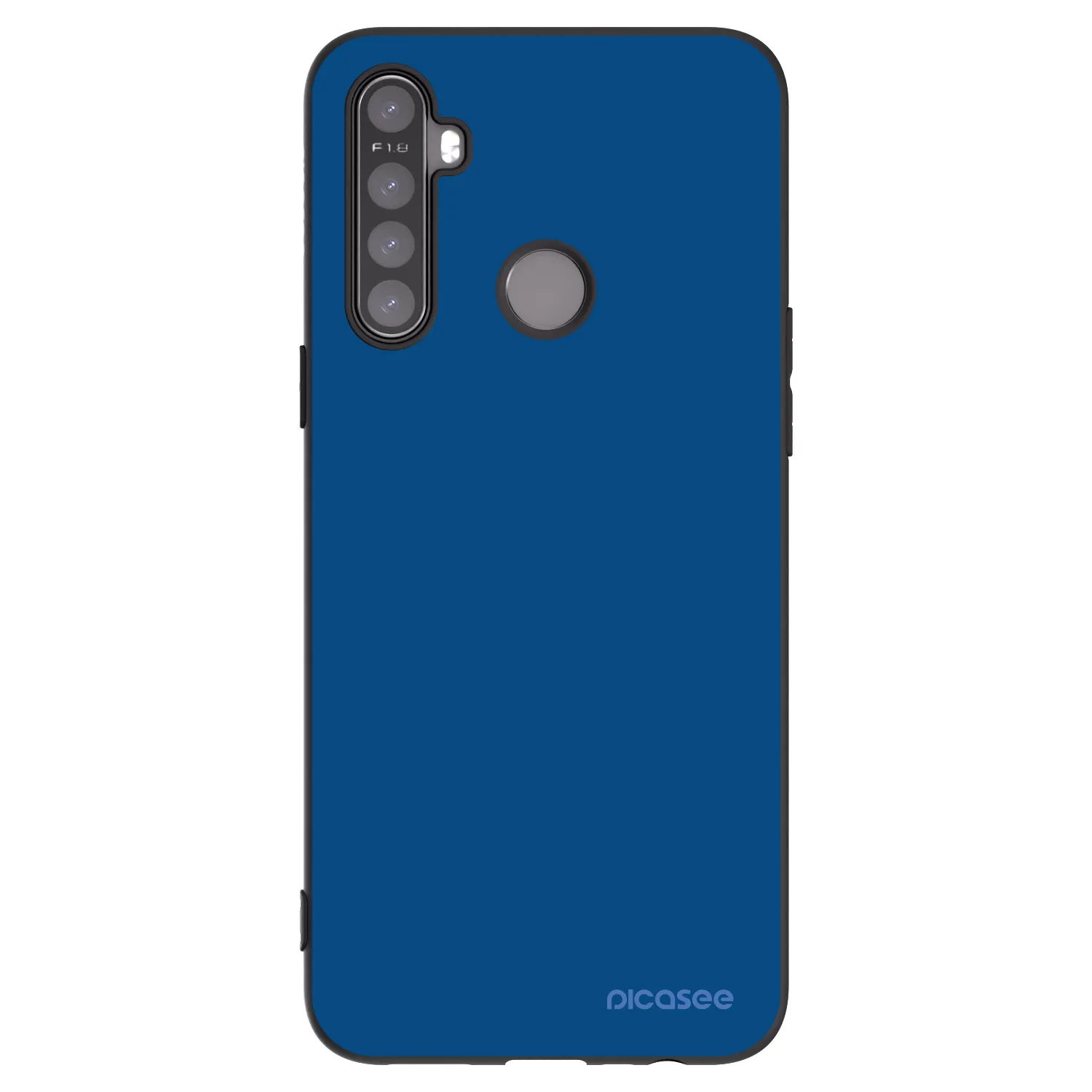 Picasee silikonový černý obal pro Realme 5 - Navy Blue