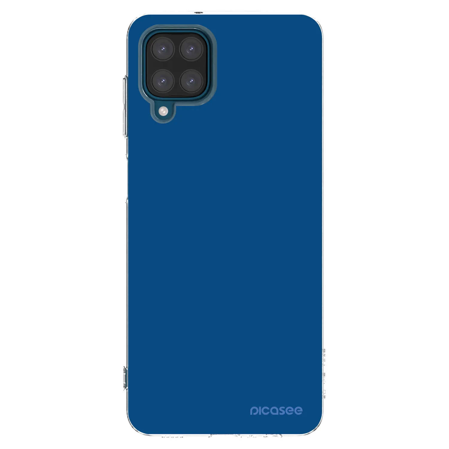 Picasee silikonový průhledný obal pro Samsung Galaxy A12 A125F - Navy Blue