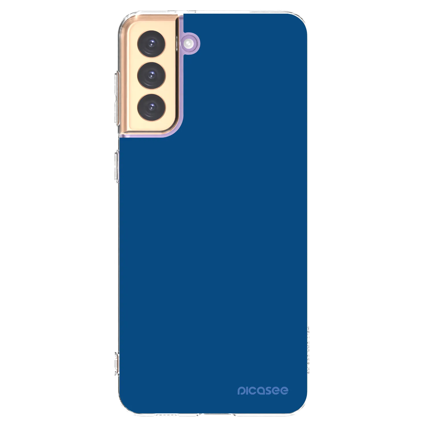 Picasee silikonový průhledný obal pro Samsung Galaxy S21+ 5G G996F - Navy Blue