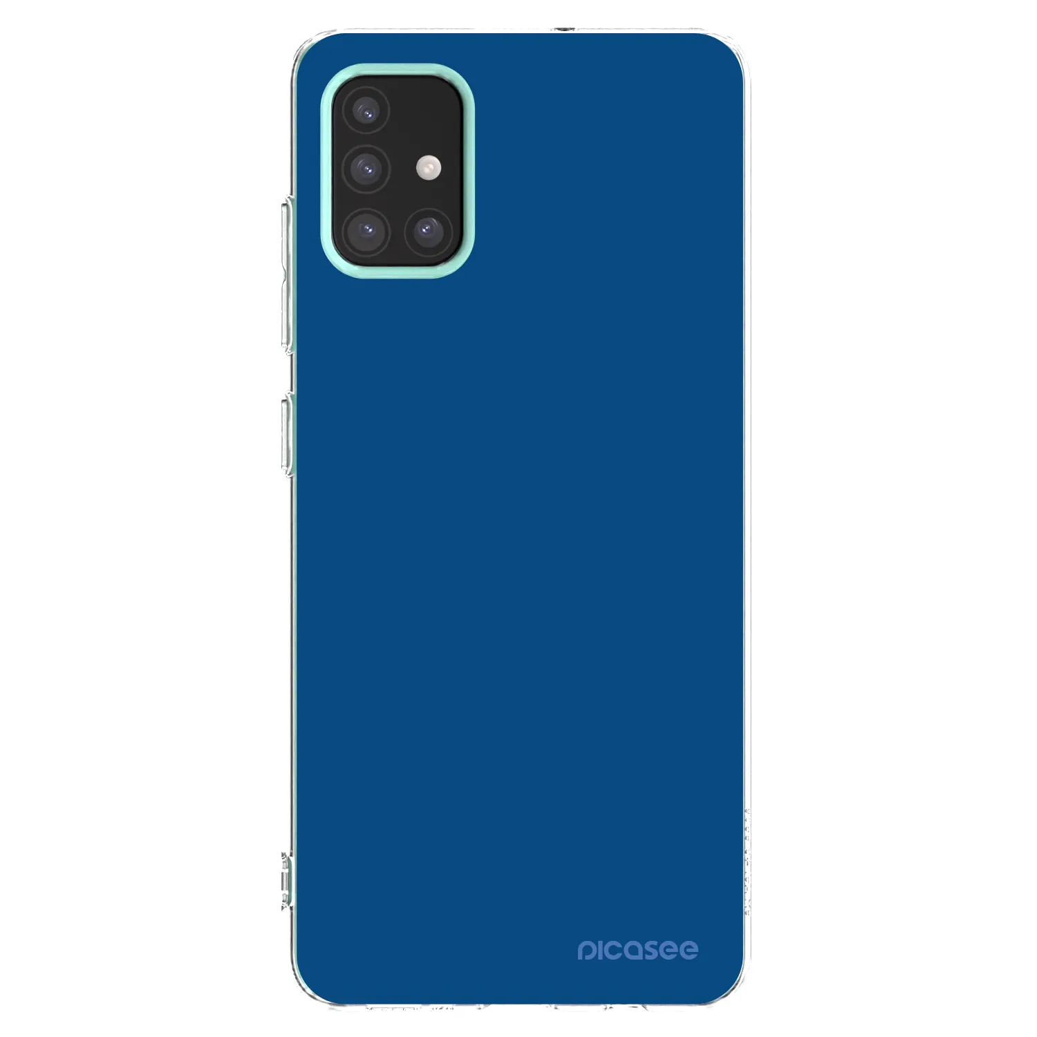 Picasee silikonový průhledný obal pro Samsung Galaxy M31s - Navy Blue