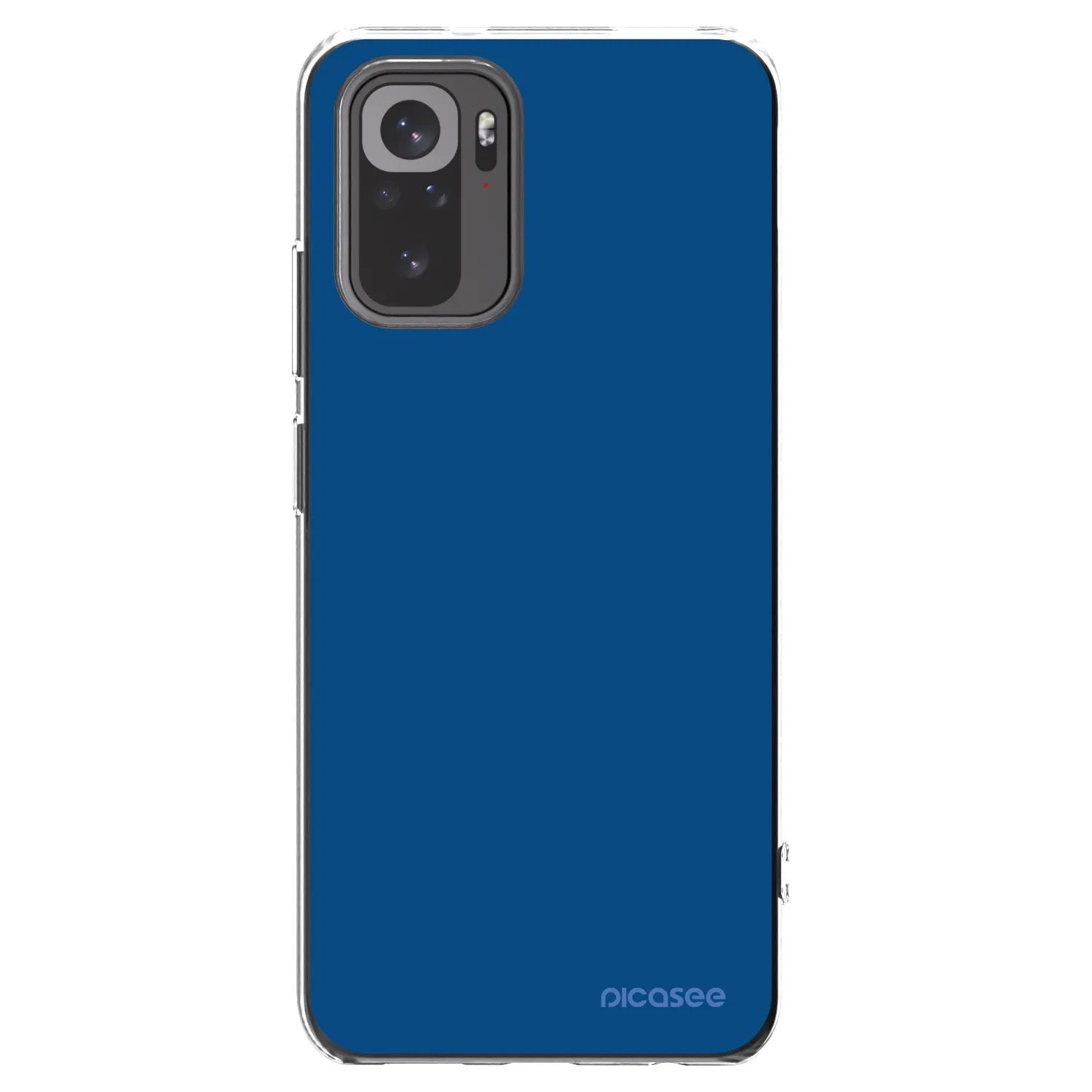 Picasee silikonový průhledný obal pro Xiaomi Redmi Note 10S - Navy Blue