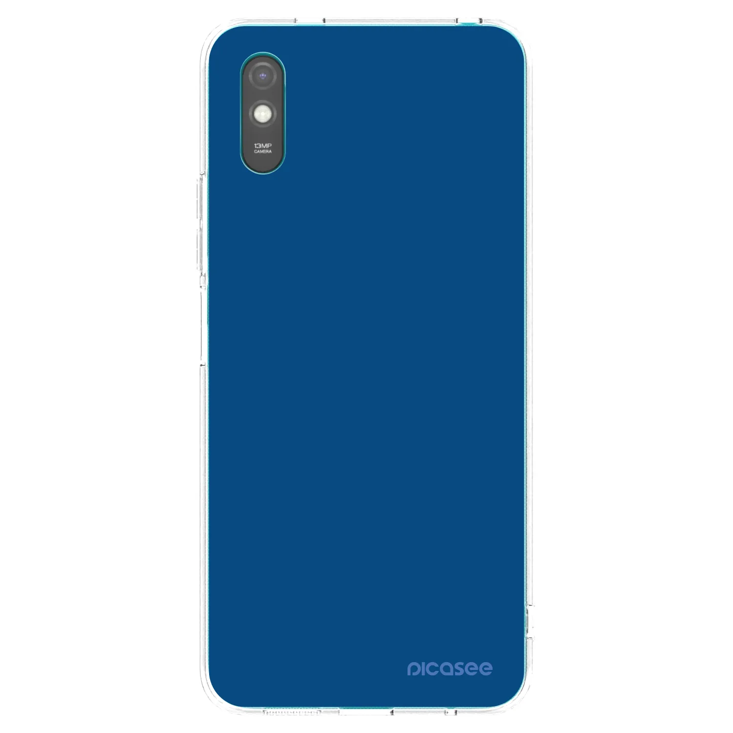 Picasee silikonový průhledný obal pro Xiaomi Redmi 9AT - Navy Blue