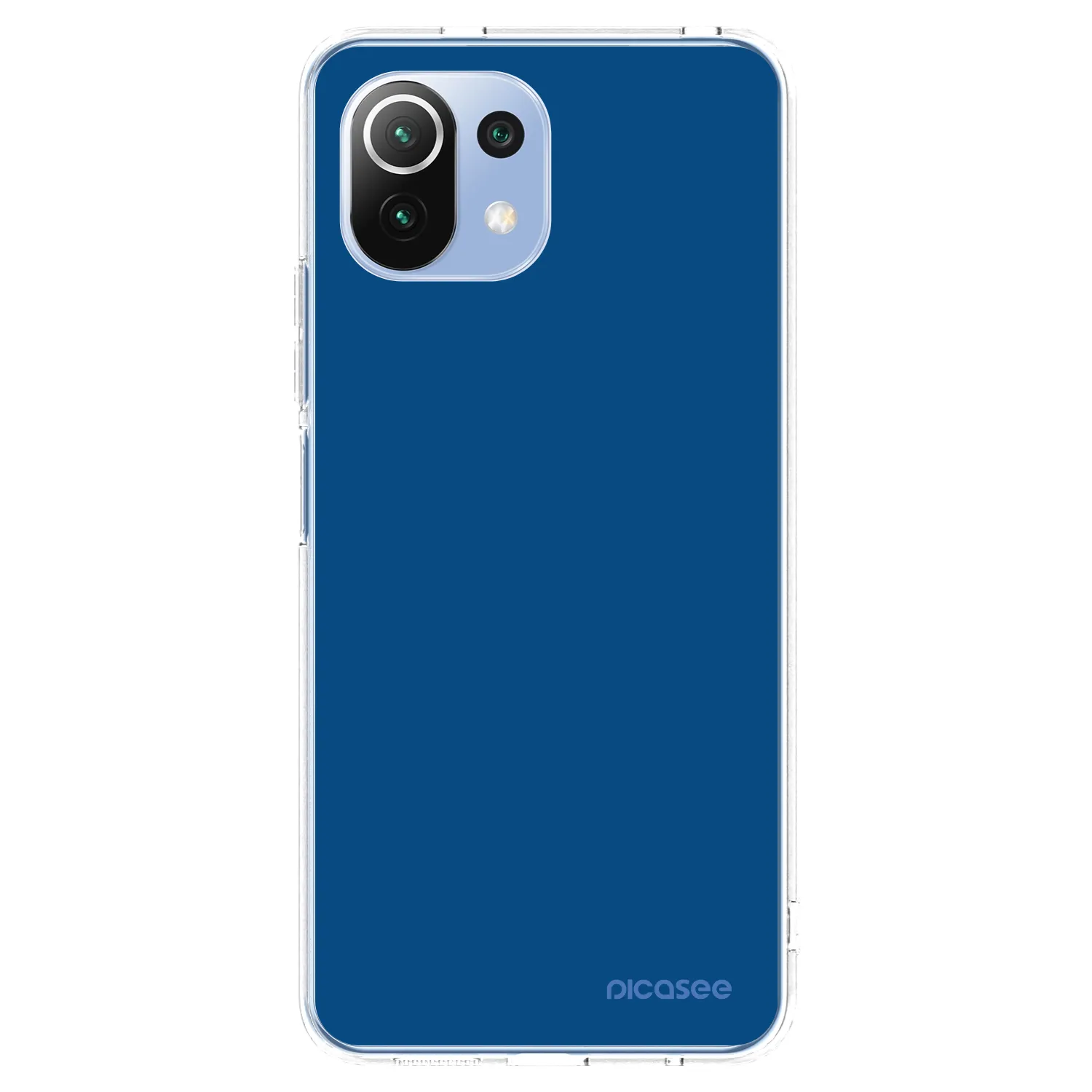 Picasee silikonový průhledný obal pro Xiaomi Mi 11 Lite - Navy Blue