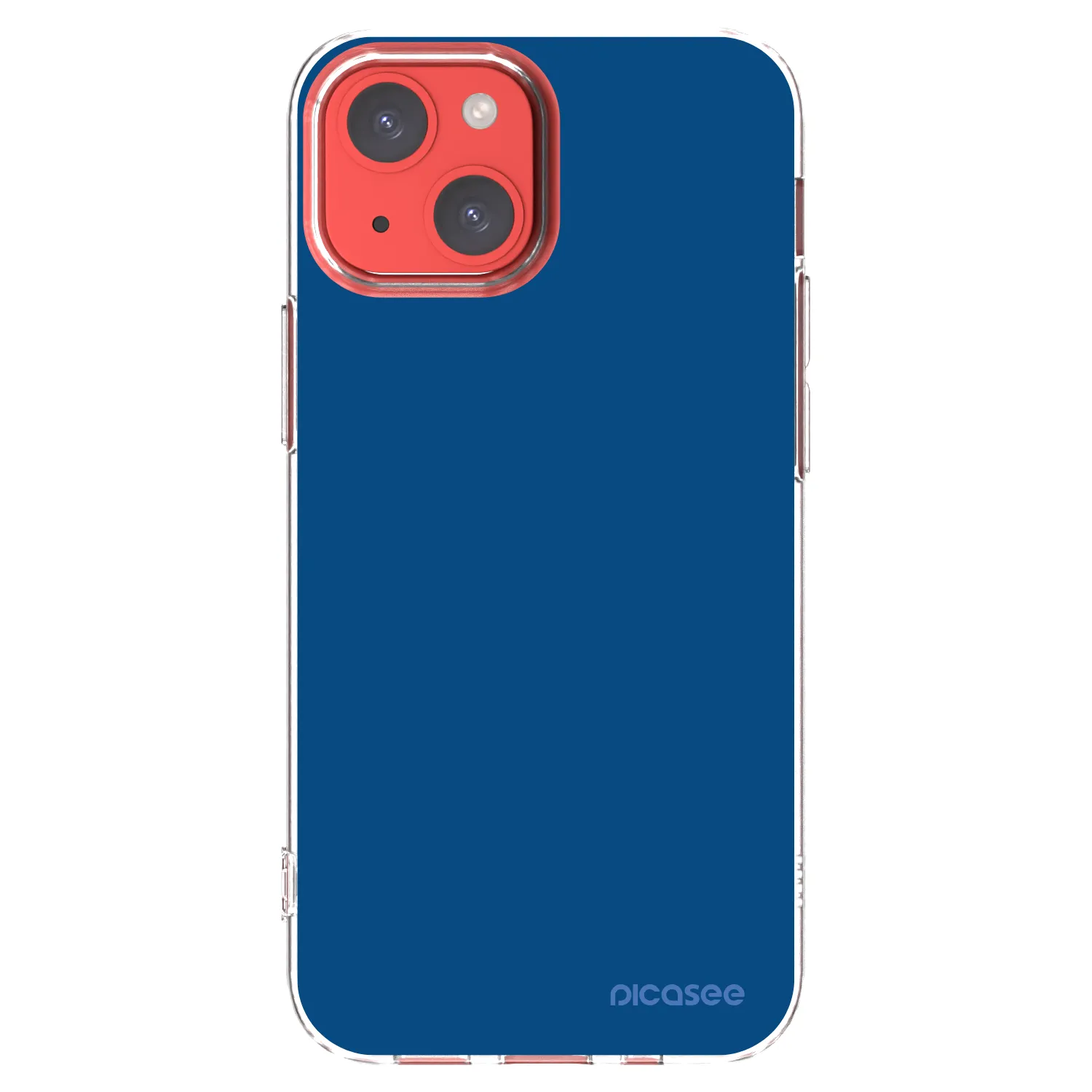 Picasee silikonový průhledný obal pro Apple iPhone 13 mini - Navy Blue