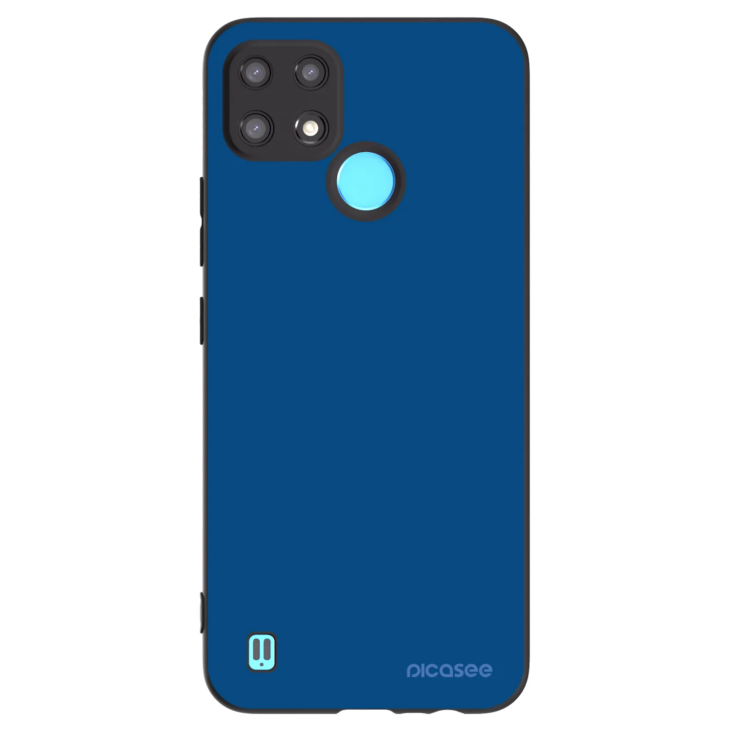 Picasee silikonový černý obal pro Realme C21 - Navy Blue