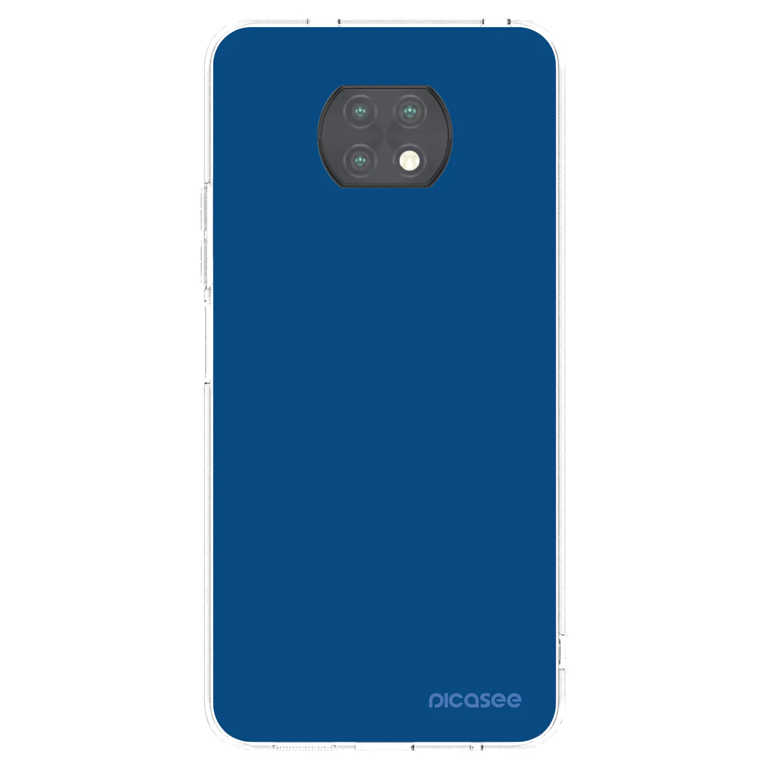 Picasee silikonový průhledný obal pro Xiaomi Redmi Note 9T - Navy Blue
