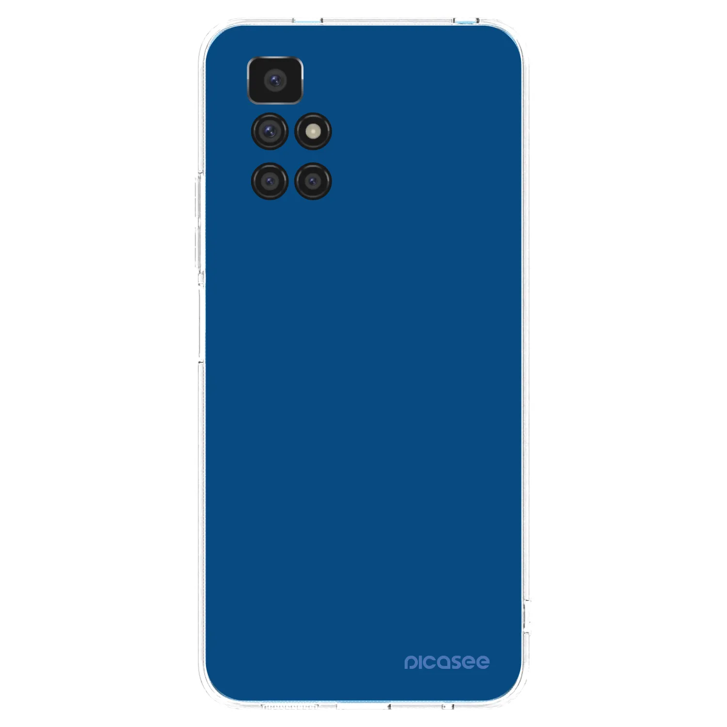 Picasee silikonový průhledný obal pro Xiaomi Redmi 10 - Navy Blue